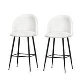 NNEDSZ Bar Stools Kitchen Dining Chair Stool White Chairs Sherpa Boucle