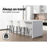 NNEDSZ Bar Stools Kitchen Dining Chair Stool White Chairs Sherpa Boucle