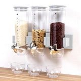NNEDPE Wall Mounted Triple Cereal Dispenser