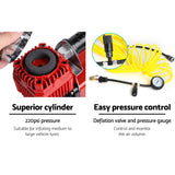 NNEDSZ 12V Portable Air Compressor - Red