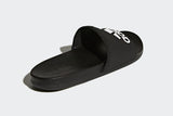 NNEKG Mens Adilette Comfort Slides (Black Black White Size 11 US)