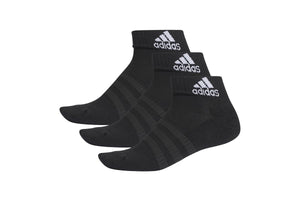 NNEKG Unisex Cushion Ankle Socks 3 Pack (Black Black Black Size M)