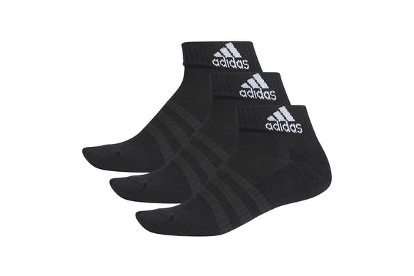NNEKG Unisex Cushion Ankle Socks 3 Pack (Black Black Black Size XL)