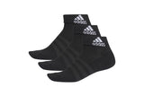NNEKG Unisex Cushion Ankle Socks 3 Pack (Black Black Black Size XL)