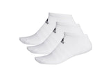NNEKG Unisex Cushion Low Socks 3 Pack (White White White Size L)
