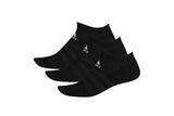 NNEKG Unisex Cushion Low Socks 3 Pack (Black Black Black Size L)