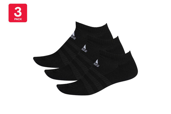 NNEKG Unisex Cushion Low Socks 3 Pack (Black Black Black Size S)