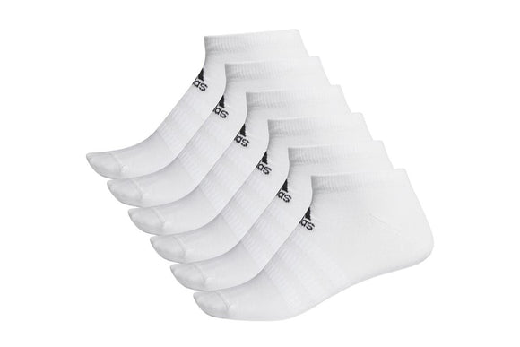 NNEKG Unisex Light Low Socks 6 Pack (White White White White Size L)