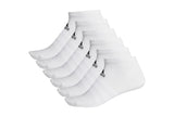 NNEKG Unisex Light Low Socks 6 Pack (White White White White Size L)