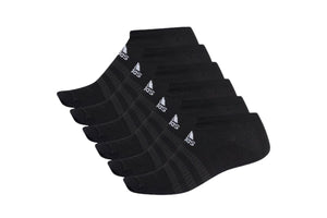 NNEKG Unisex Light Low Socks 6 Pack (Black Black Black Black Size L)