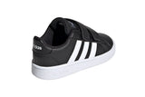 NNEKG Boys Grand Court Infant Shoes (Core Black White White Size 7.5 US)