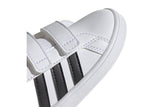 NNEKG Boys Grand Court Infant Shoes (White Core Black White Size 7.5 US)