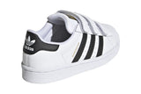 NNEKG Kids Superstar Casual Shoes (Cloud White Core Black Cloud White Size 13K US)