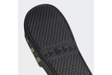 NNEKG Unisex Adilette Aqua Slides (Black Gold Black Size 8 US)