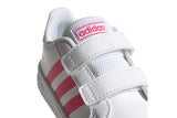 NNEKG Girls Grand Court Shoes (White Real Pink White Size 6.5 US)