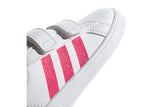 NNEKG Girls Grand Court Shoes (White Real Pink White Size 6.5 US)