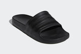 NNEKG Unisex Adilette Aqua Slides (Black Black Black Size 7 US)