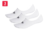 NNEKG Unisex Low Cut Socks 3 Pack (White Size M)
