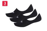 NNEKG Unisex Low Cut Socks 3 Pack (Black Size M)
