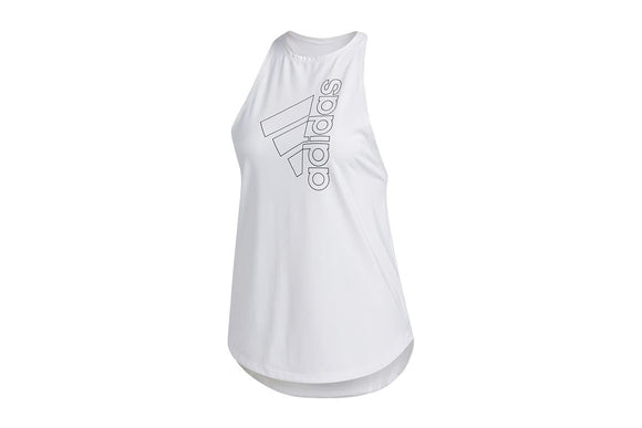 NNEKG Womens Badge of Sport Tech Tank (White Black Size S)