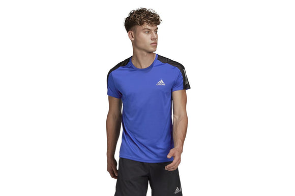 NNEKG Mens Own The Run Tee (Team Royal Blue Reflective Silver Size L)