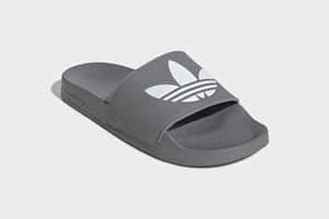 NNEKG Mens Adilette Lite Slides (GreyThree White GreyThree Size 12 US)