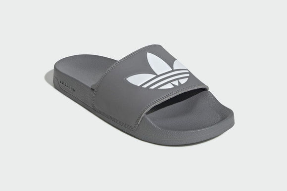 NNEKG Mens Adilette Lite Slides (GreyThree White GreyThree Size 12 US)