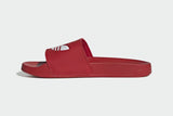 NNEKG Mens Adilette Lite Slides (Scarlet White Scarlet Size 10 US)