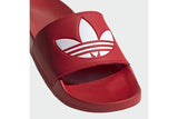 NNEKG Mens Adilette Lite Slides (Scarlet White Scarlet Size 11 US)