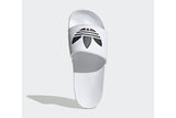 NNEKG Mens Adilette Lite Slides (White CoreBlack White Size 8 US)