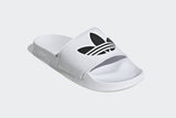 NNEKG Mens Adilette Lite Slides (White CoreBlack White Size 7 US)