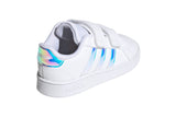 NNEKG Boys Grand Court Infant Shoes (White White Dash Grey Size 4.5 US)