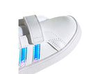 NNEKG Boys Grand Court Infant Shoes (White White Dash Grey Size 4.5 US)