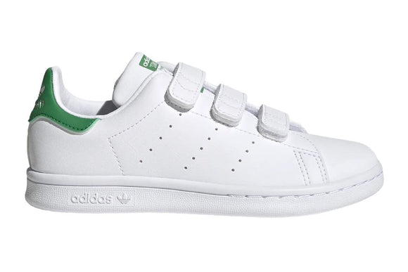 NNEKG Boys Stan Smith Casual Shoes (Cloud White Cloud White Green Size 2 US)