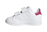 NNEKG Girls Stan Smith Infant Casual Shoes (Cloud White Cloud White Bold Pink Size 4.5 US)