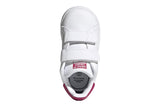 NNEKG Girls Stan Smith Infant Casual Shoes (Cloud White Cloud White Bold Pink Size 4.5 US)