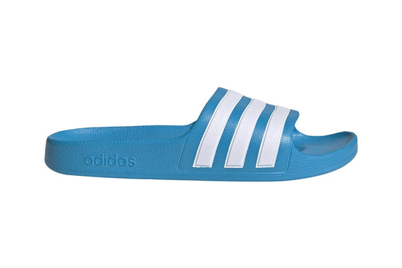 NNEKG Boys Adilette Aqua K Slides (Solar Blue White Solar Blue Size 2 US)