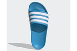 NNEKG Boys Adilette Aqua K Slides (Solar Blue White Solar Blue Size 2 US)