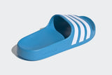 NNEKG Boys Adilette Aqua K Slides (Solar Blue White Solar Blue Size 2 US)