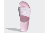 NNEKG Girls Adilette Aqua K Slides (Clear Pink White Clear Pink Size 3 US)