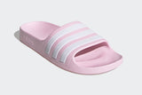 NNEKG Girls Adilette Aqua K Slides (Clear Pink White Clear Pink Size 3 US)