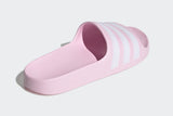 NNEKG Girls Adilette Aqua K Slides (Clear Pink White Clear Pink Size 3 US)