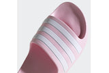 NNEKG Girls Adilette Aqua K Slides (Clear Pink White Clear Pink Size 3 US)