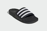 NNEKG Mens Adilette Boost Slides (Black White Black Size 11 US)
