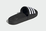 NNEKG Mens Adilette Boost Slides (Black White Black Size 8 US)