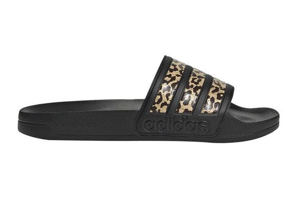 NNEKG Womens Adilette Slides (Black Leopard Size 8 US)