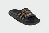 NNEKG Womens Adilette Slides (Black Leopard Size 7 US)