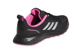 NNEKG Womens Runfalcon 2.0 TR Running Shoes (Core Black Silver Met. Screaming Pink Size 6 US)