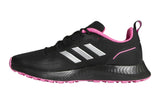 NNEKG Womens Runfalcon 2.0 TR Casual Shoe (Core Black Silver Metallic Screaming Pink Size 6.5 US)