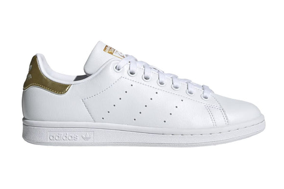 NNEKG Originals Womens Stan Smith Shoes (White White Gold Metallic Size 11 US)
